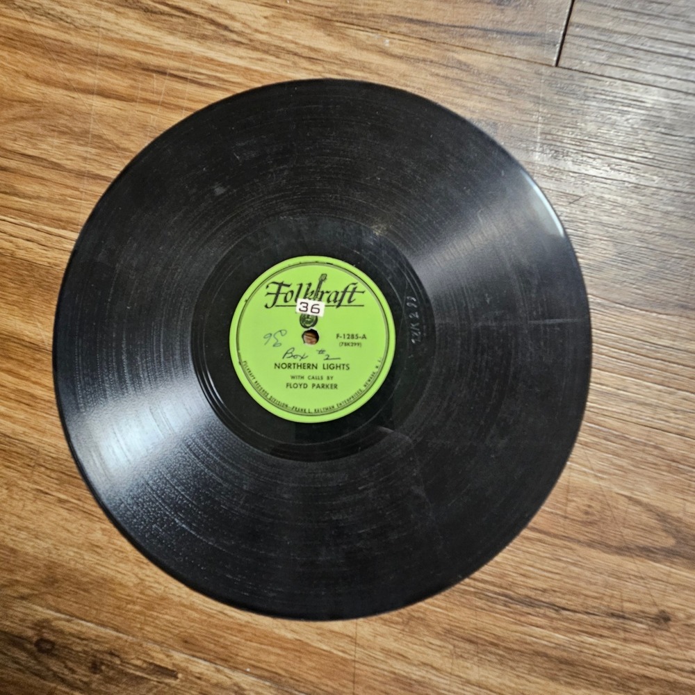 Floyd Woodhull‎ – Northern Lights Folkraft Records F-1285 78 RPM 10" V+/V+
